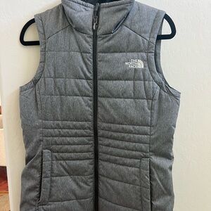 The North Face Gray Puffer Vest